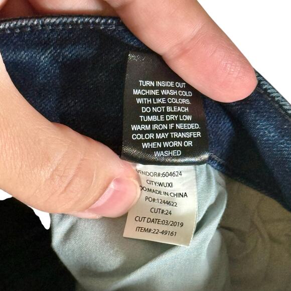 Hot Topic HTDenim NWT Women's 26 Indigo Low-Rise Skinny Jeans Stretch Denim - Picture 6 of 9